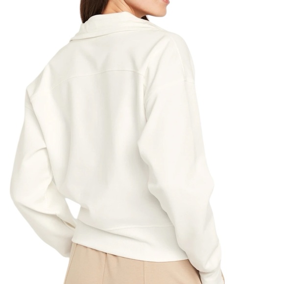 Dynamic Fleece Half Zip Pullover Jacket White XL - Picture 4 of 16